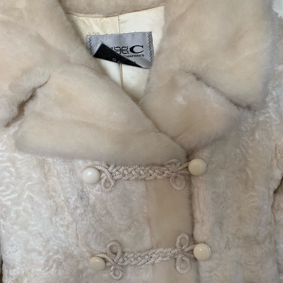 VINTAGE pristine cream faux fur coat - Picture 4 of 8